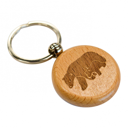 Брелок деревянный с двухсторонней гравировкой