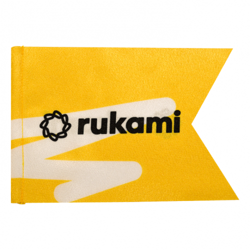 Флажок из блекаута с двухсторонней печатью