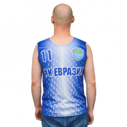 Манишка-майка футбольная, материал: ложная сетка