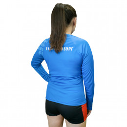 Форма волейбольная женская с длинным рукавом и O-вырезом