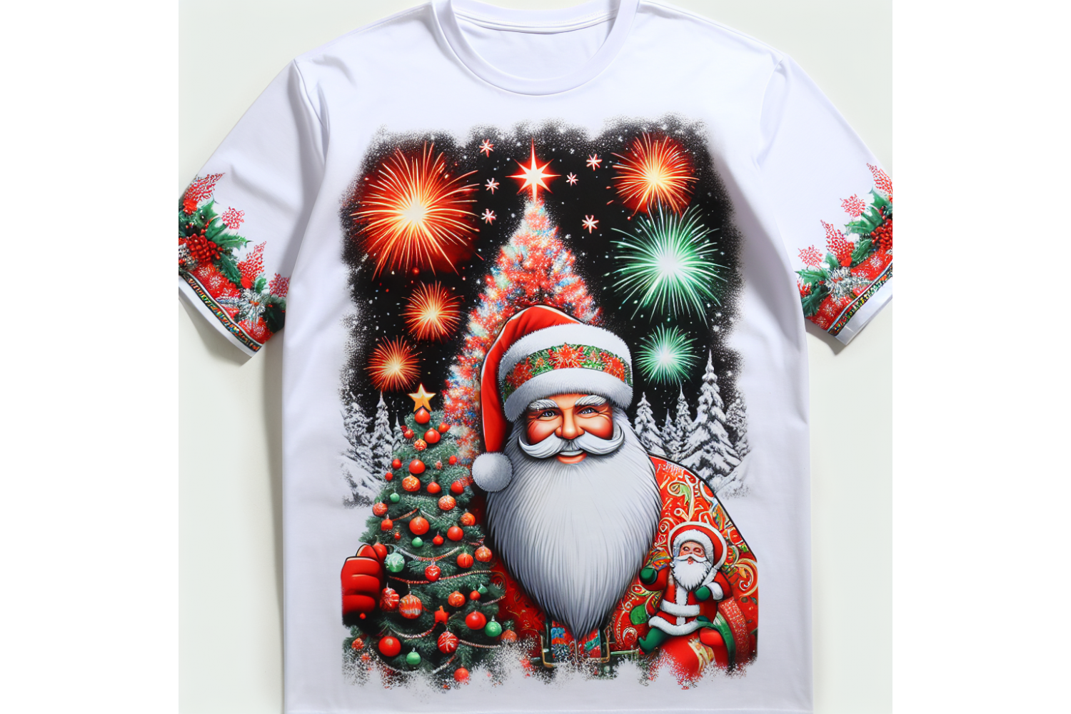 Новый год с корпоративными подарками: футболки, толстовки, шапки и фартуки