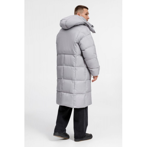 Пуховик унисекс Kapsula, серый
