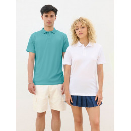 Рубашка поло унисекс Pitcher, розовая (ribbon pink)