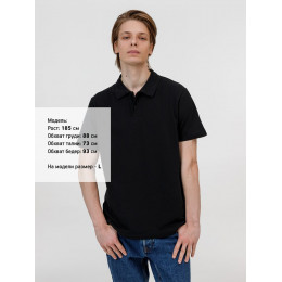 Рубашка поло унисекс Pulse, черная