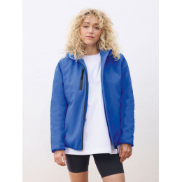 Куртка софтшелл с капюшоном женская Falcon Women, синяя