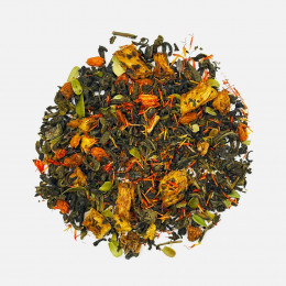 Чай «Сокочай», зеленый с соком ананаса, облепихой, толокнянкой и сафлором