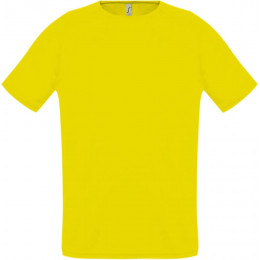 Футболка унисекс Sporty 140, лимонно-желтая