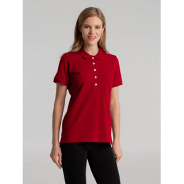 Рубашка поло женская Sunset, красная