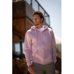 Толстовка мужская на молнии с капюшоном Amsterdam, красная