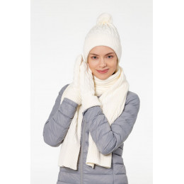 Шарф Heat Trick, белый (молочный)