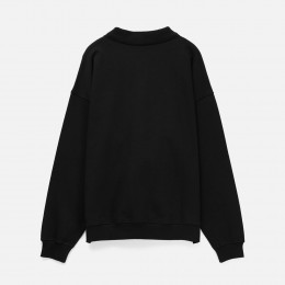 Свитшот оверсайз унисекс S6, черный