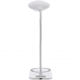 Настольная лампа с беспроводной зарядкой Modicum, белая