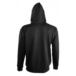 Толстовка мужская на молнии Soul Men 290 с контрастным капюшоном, черная