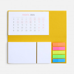 Календарь настольный Grade, желтый