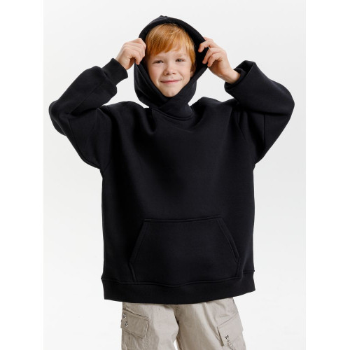 Худи детское оверсайз Junipero, черное