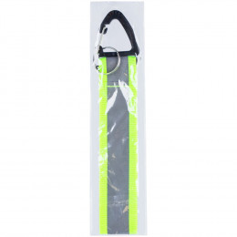 Светоотражающий брелок Flashline, серый с зеленым