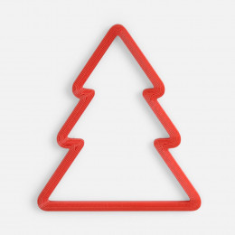 Подвеска «Елочка», 3D-печать, красная