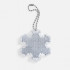 Пешеходный светоотражатель с цепочкой «Снежинка», белый