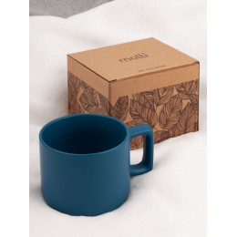 Чашка Jumbo в коробке матовая, морская волна