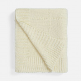 Плед Quadrisma, белый (молочный)