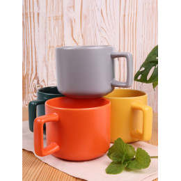 Чашка Jumbo в коробке матовая, зеленая