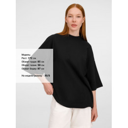 Футболка оверсайз унисекс T9, черная
