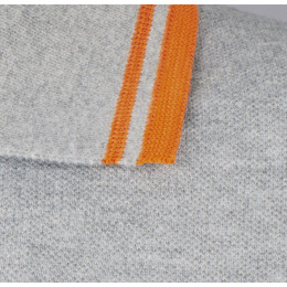 Рубашка поло женская Pasadena Women 200 с контрастной отделкой, черная с белым