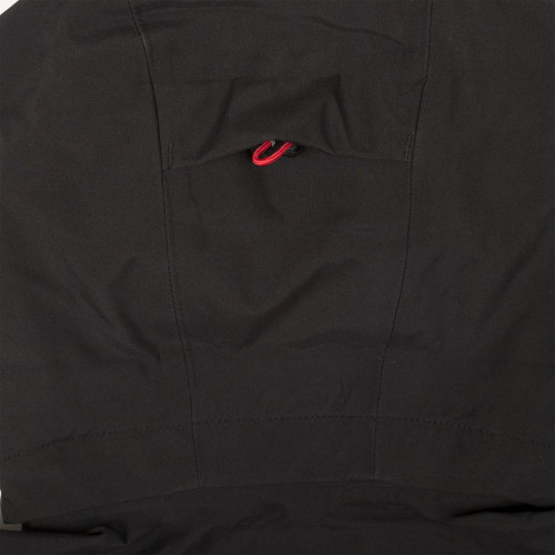 Куртка софтшелл мужская Patrol, черная с красным