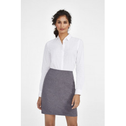 Рубашка женская Becker Women, белая с темно-синим