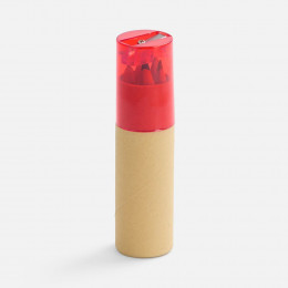 Набор карандашей Pencilvania Office с точилкой, красный