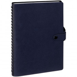 Ежедневник Strep Front на заказ, недатированный, темно-синий