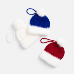 Подвеска на елку «Вьюжка», шапочка, красная