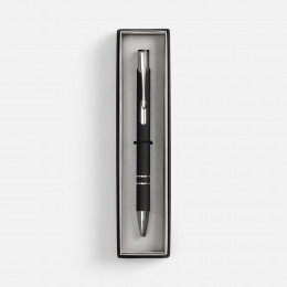 Ручка шариковая Keskus Soft Touch в футляре, черная