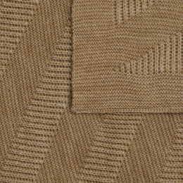 Плед Locus Solus, коричнево-бежевый меланж