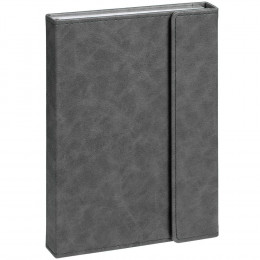 Ежедневник Flap на заказ, недатированный, серый