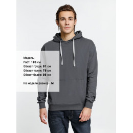 Толстовка с капюшоном Kirenga, темно-серая (графит)