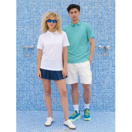 Рубашка поло унисекс Pitcher, розовая (ribbon pink)