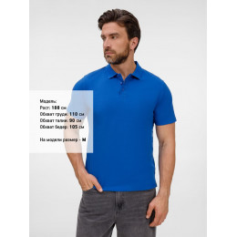 Рубашка поло унисекс Tervise, ярко-синяя