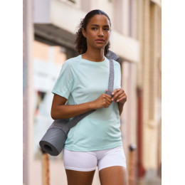 Футболка спортивная женская Vortex Women, зелено-голубая