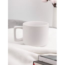 Чашка Jumbo в коробке матовая, белая