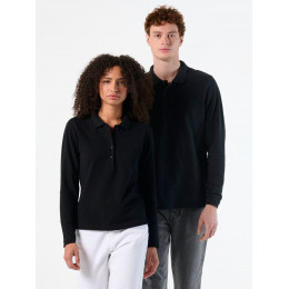 Рубашка поло мужская с длинным рукавом Winter II 210 бордовая