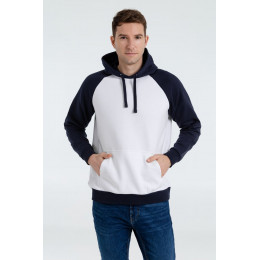 Толстовка унисекс Seattle, белая с темно-синим