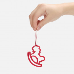 Подвеска «Лошадка-качалка», 3D-печать, красная