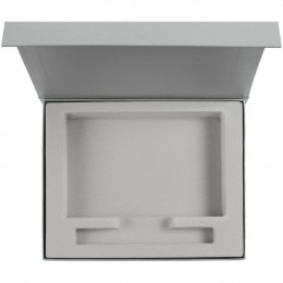 Коробка Rime под блокнот и ручку, серебристая