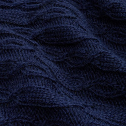 Плед Knitline, темно-синий (сапфир)