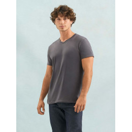 Футболка унисекс Regent с V-образным вырезом, черная