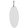 Брелок «Овал», белый