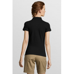 Рубашка поло женская People 210, черная