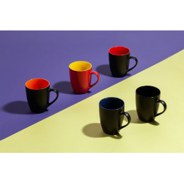 Кружка Bright Tulip, матовая, черная