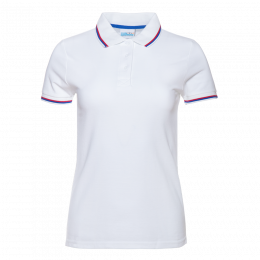 Рубашка поло женская STAN триколор хлопок/полиэстер 185, 04WRUS